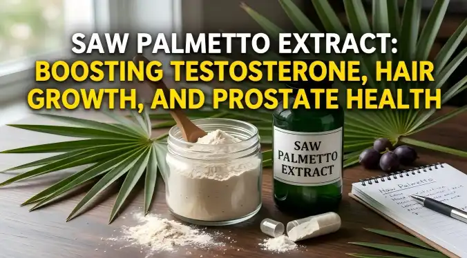 Saw Palmetto Extract for Boosting Testosterone, Hair Growth, and Prostate Health