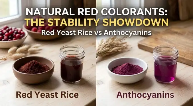 Red Yeast Rice Pigment vs Anthocyanins: Which Natural Red Colorant Is More Stable?