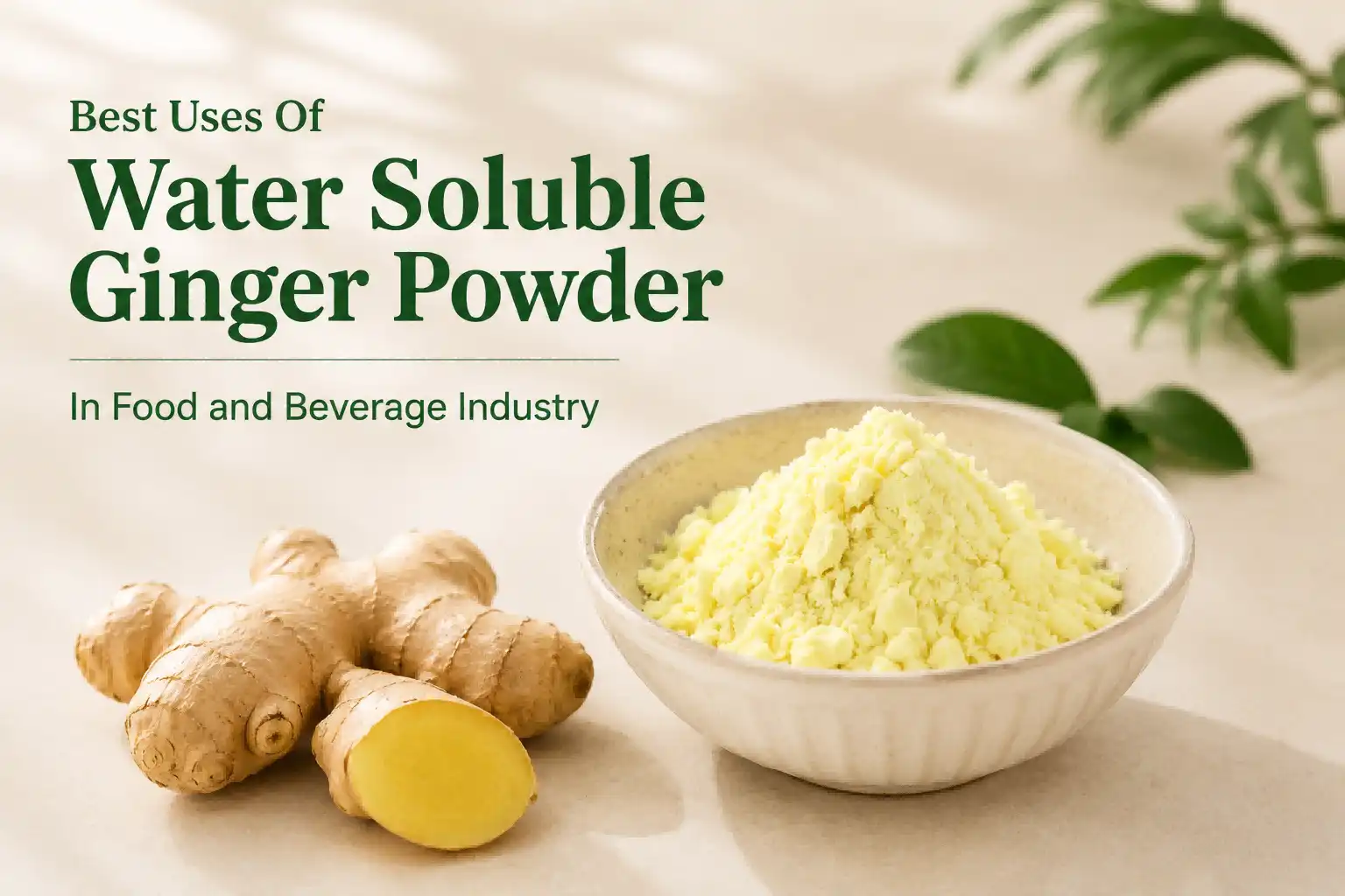 Best Uses Of Water Soluble Ginger Powder In Food and Beverage Industry